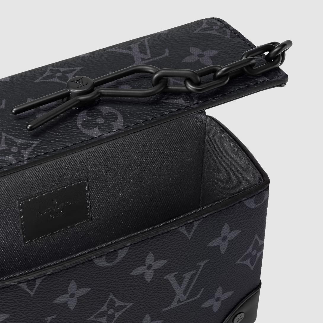 Túi Louis Vuitton Steamer Wearable Wallet Monogram Eclipse Nam Đen